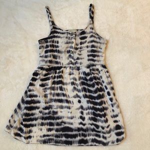 Ginger G Black and White Tie-Dye Dress